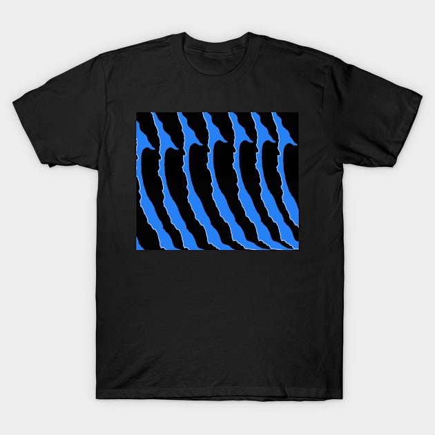 Blue and black stripped T-Shirt by Samuelproductions19